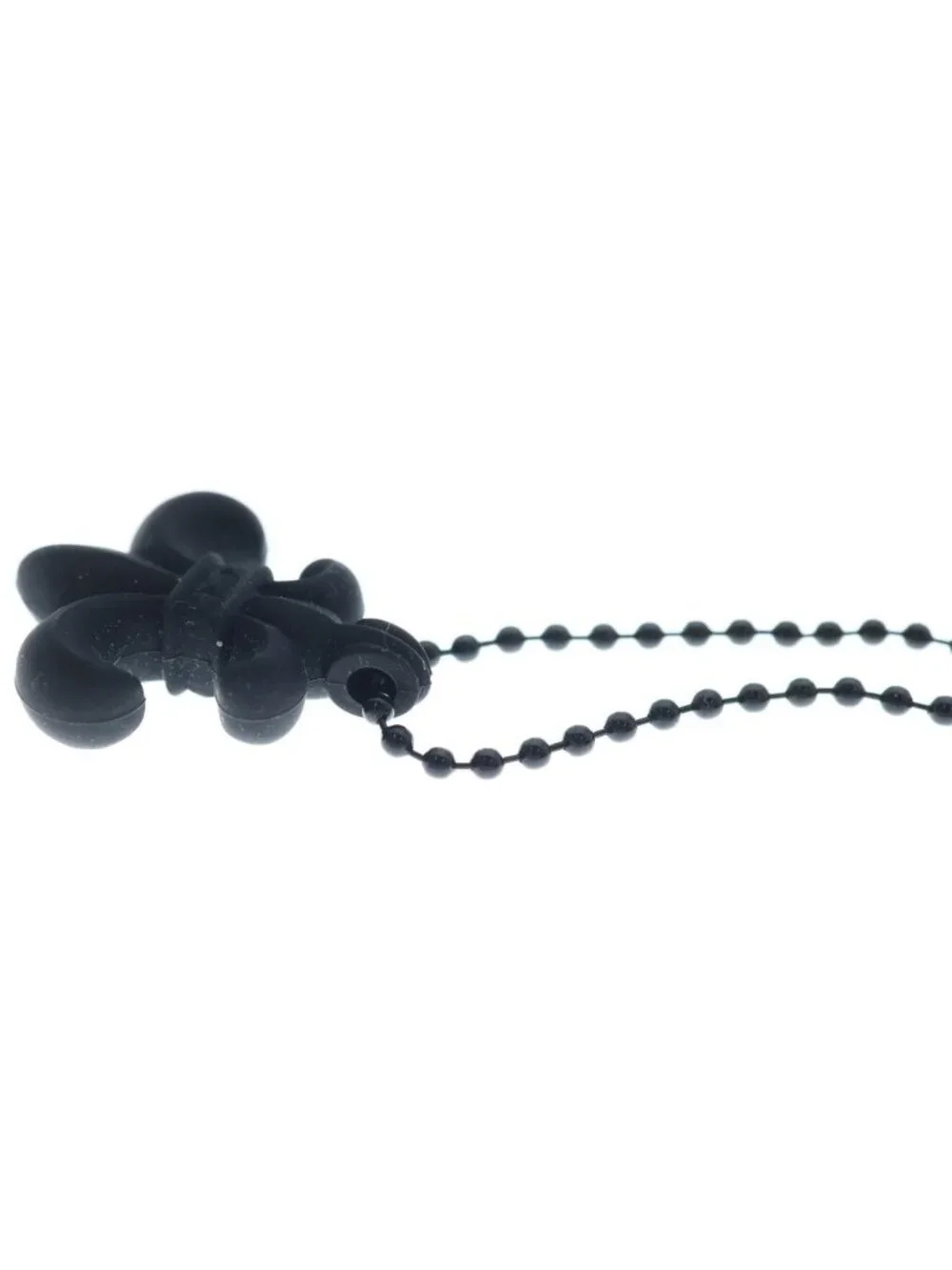 Chrome Hearts Rubber BS Fluer BS Flare Necklace Silicone Black